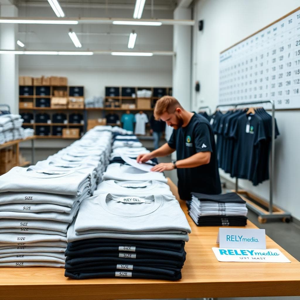 Custom branded T-shirts — getting team sizing right
