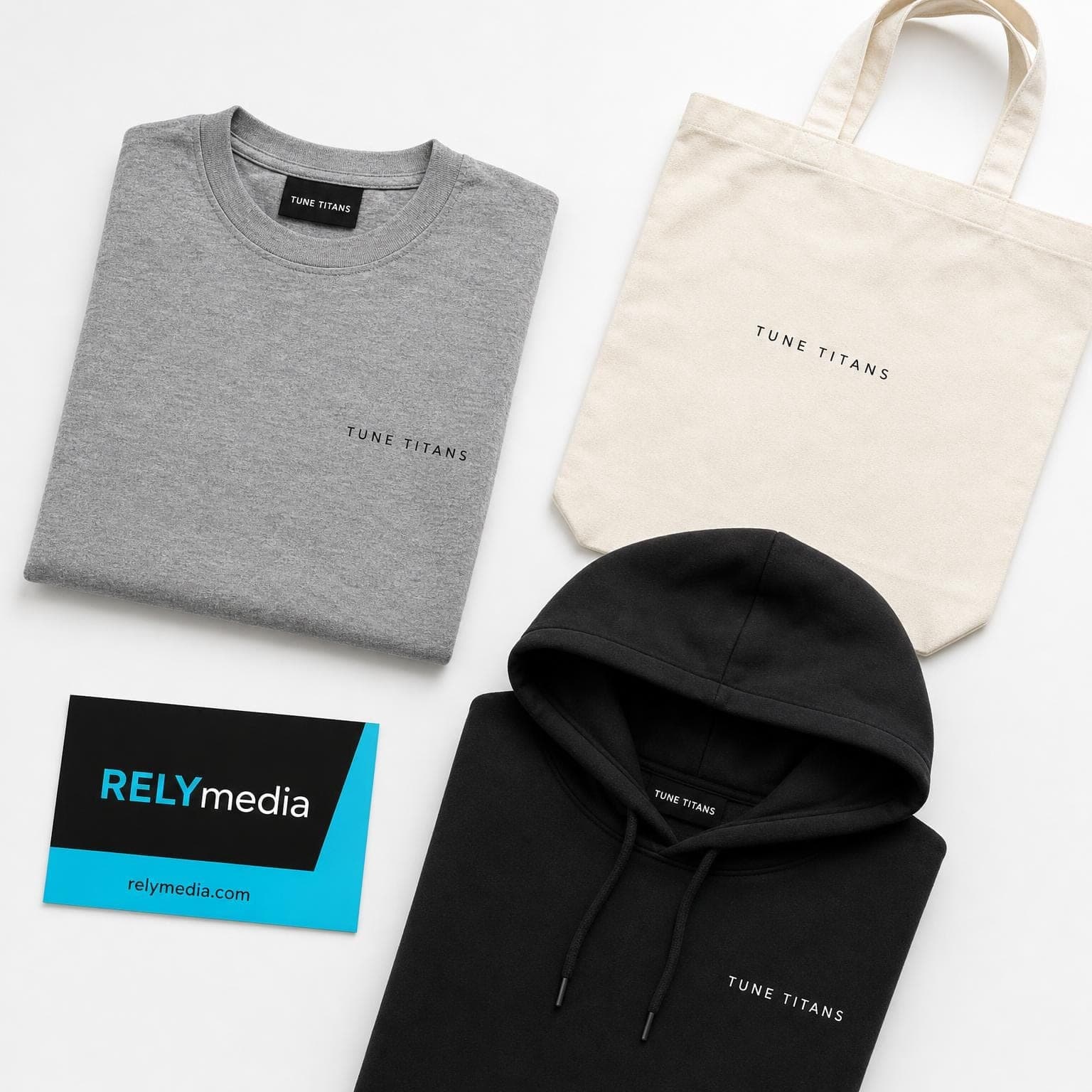 Flat lay comparing performance polos and concert tees for choirs