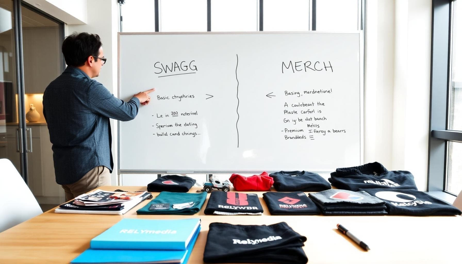Premium branded merch products — custom merchandise for brand loyalty programs