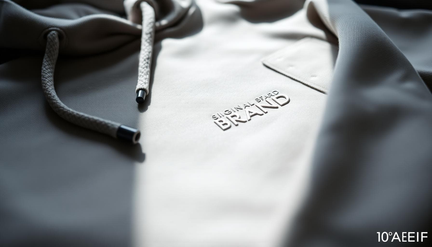 Close-up of branded promotional swag items — custom merchandise for trade shows and events