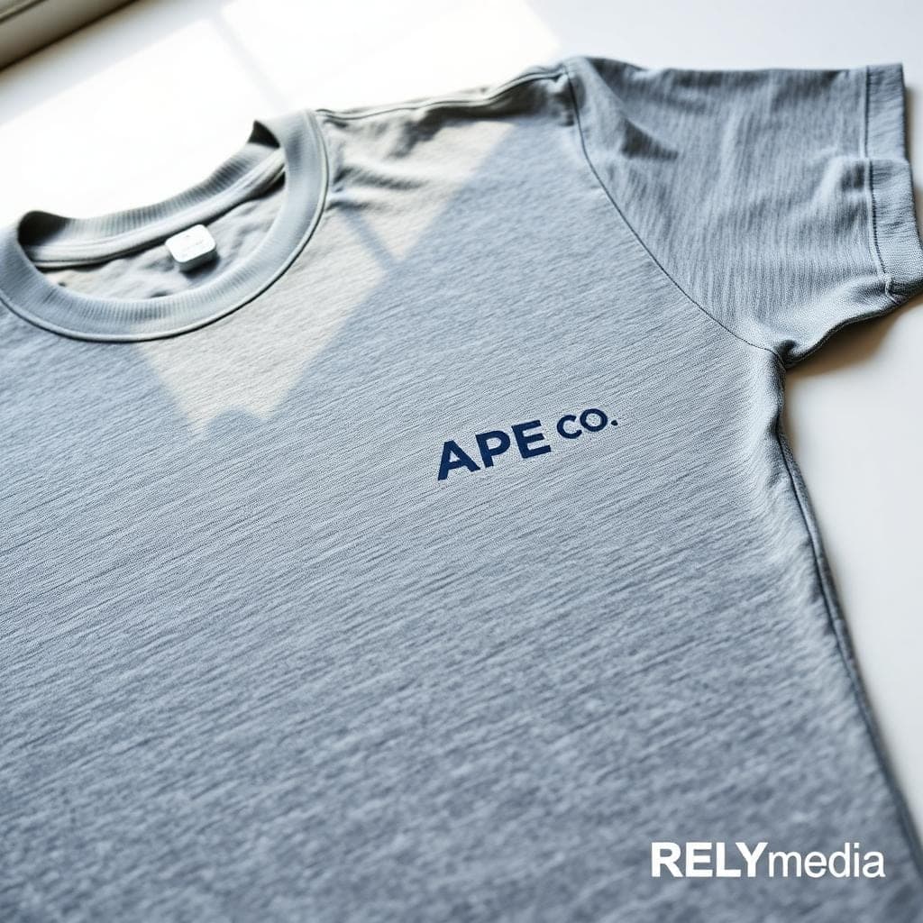 Pocket and right chest logo placement on a t-shirt